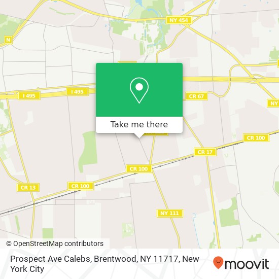Mapa de Prospect Ave Calebs, Brentwood, NY 11717