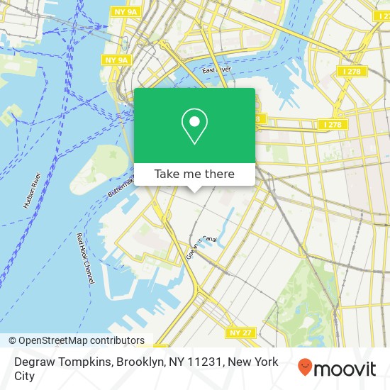Mapa de Degraw Tompkins, Brooklyn, NY 11231