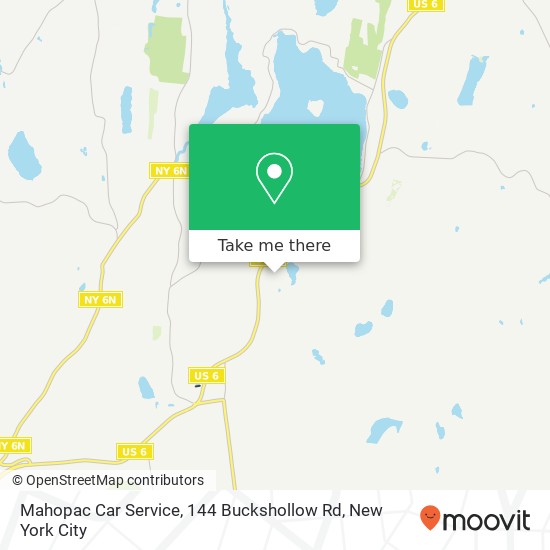 Mapa de Mahopac Car Service, 144 Buckshollow Rd