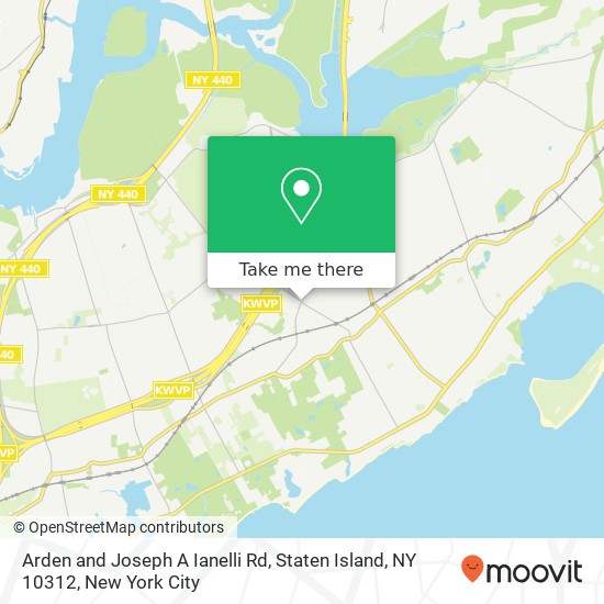 Mapa de Arden and Joseph A Ianelli Rd, Staten Island, NY 10312