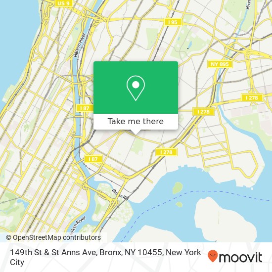 149th St & St Anns Ave, Bronx, NY 10455 map