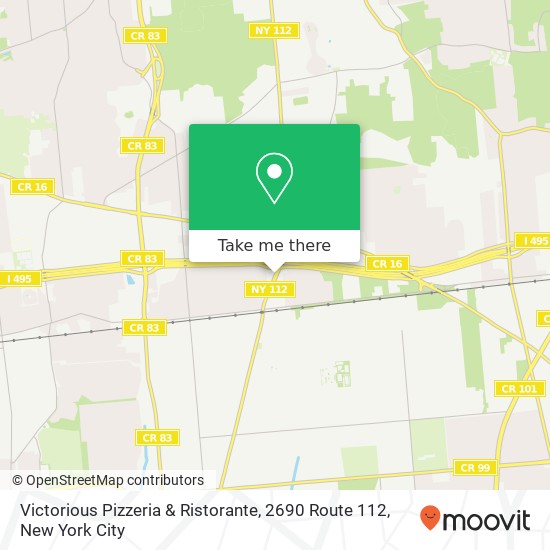 Mapa de Victorious Pizzeria & Ristorante, 2690 Route 112