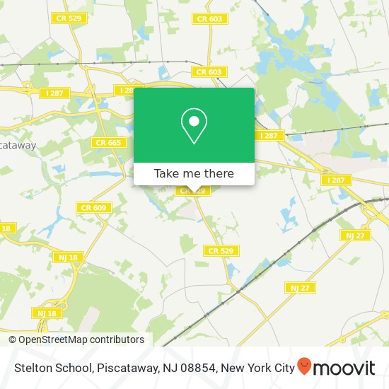 Mapa de Stelton School, Piscataway, NJ 08854