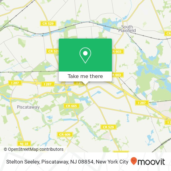 Mapa de Stelton Seeley, Piscataway, NJ 08854