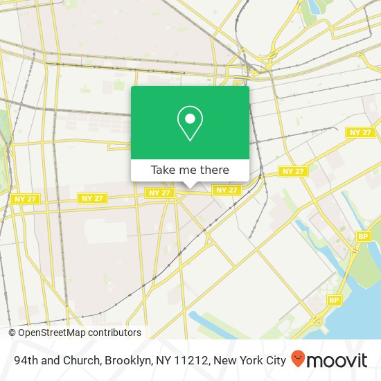 94th and Church, Brooklyn, NY 11212 map