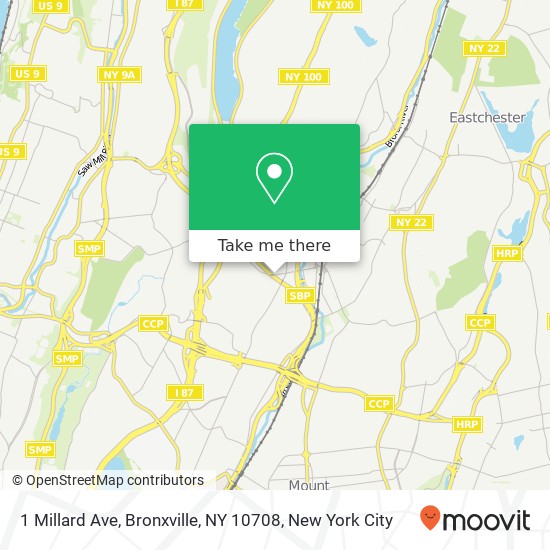 1 Millard Ave, Bronxville, NY 10708 map