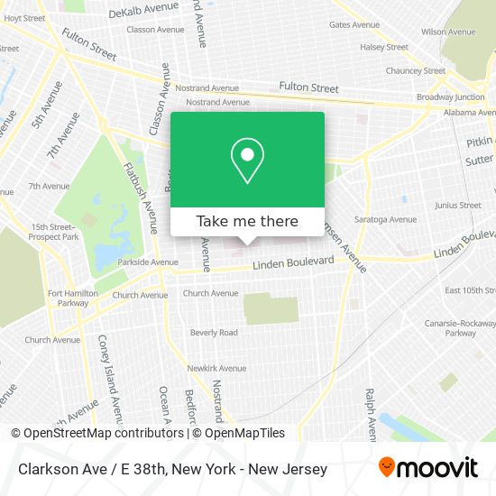 Mapa de Clarkson Ave / E 38th