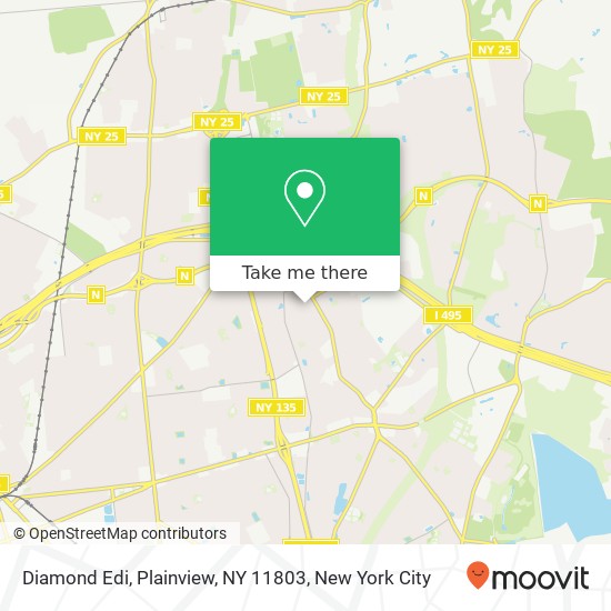 Mapa de Diamond Edi, Plainview, NY 11803
