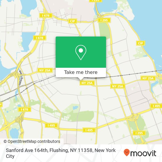 Sanford Ave 164th, Flushing, NY 11358 map