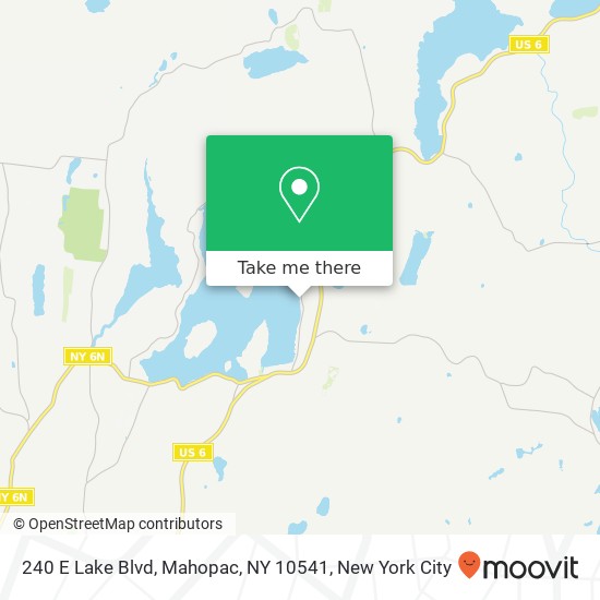 240 E Lake Blvd, Mahopac, NY 10541 map