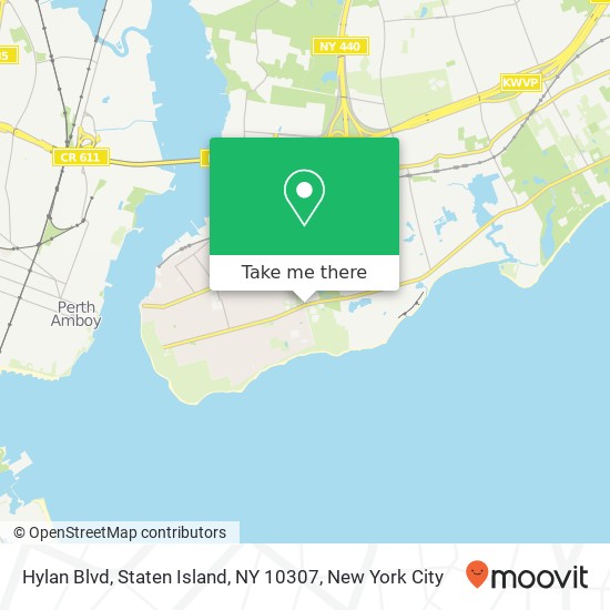 Mapa de Hylan Blvd, Staten Island, NY 10307