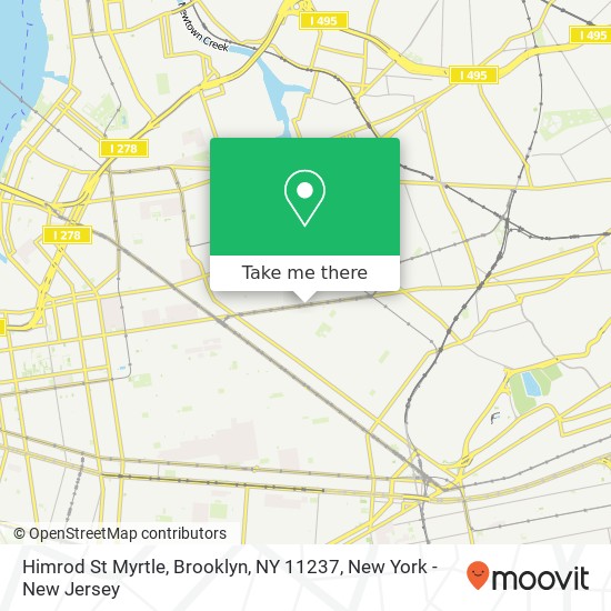 Mapa de Himrod St Myrtle, Brooklyn, NY 11237