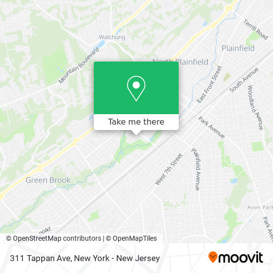 311 Tappan Ave map