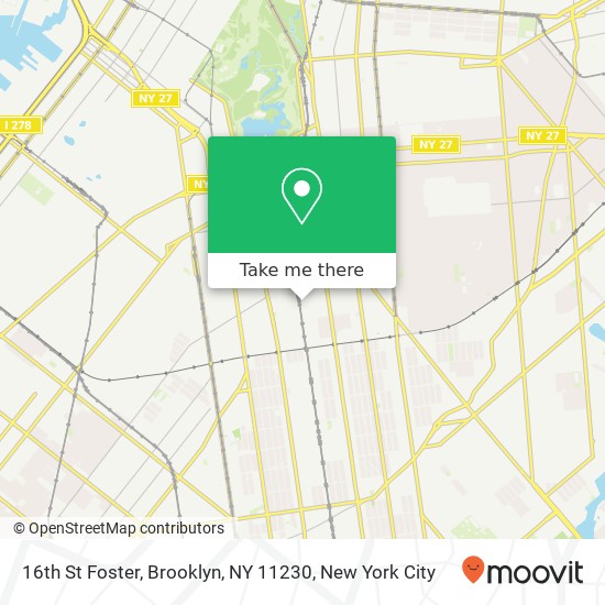 Mapa de 16th St Foster, Brooklyn, NY 11230