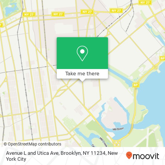 Mapa de Avenue L and Utica Ave, Brooklyn, NY 11234