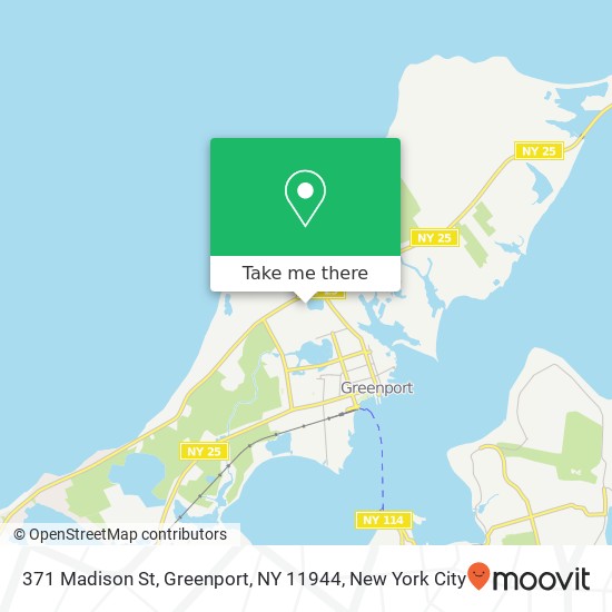 Mapa de 371 Madison St, Greenport, NY 11944