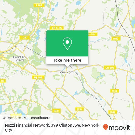 Nuzzi Financial Network, 399 Clinton Ave map