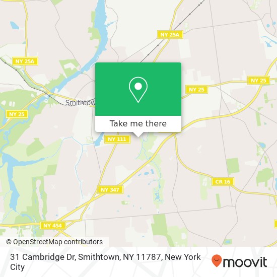 31 Cambridge Dr, Smithtown, NY 11787 map