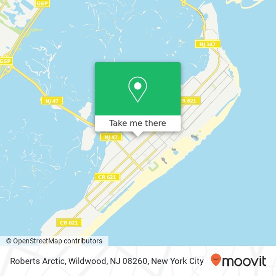 Roberts Arctic, Wildwood, NJ 08260 map