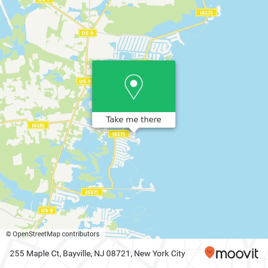 255 Maple Ct, Bayville, NJ 08721 map