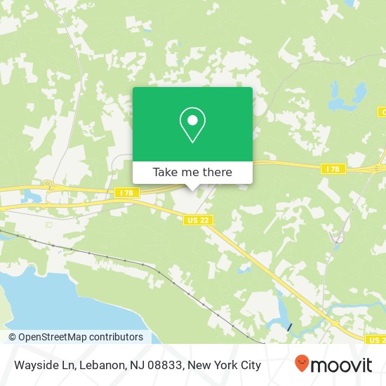 Wayside Ln, Lebanon, NJ 08833 map