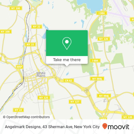 Mapa de Angelmark Designs, 43 Sherman Ave