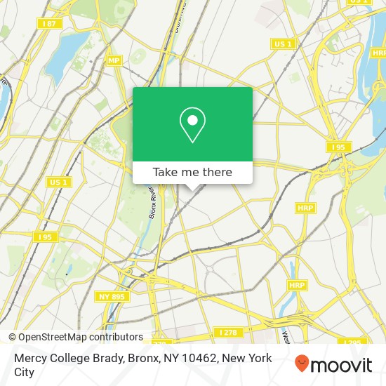 Mercy College Brady, Bronx, NY 10462 map