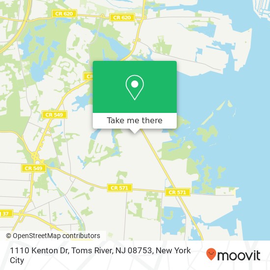 1110 Kenton Dr, Toms River, NJ 08753 map