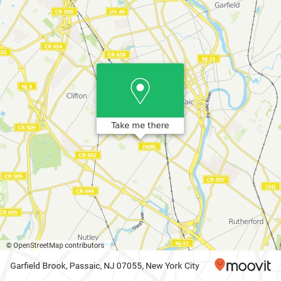 Garfield Brook, Passaic, NJ 07055 map