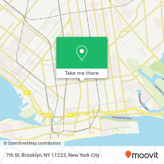 7th St, Brooklyn, NY 11223 map