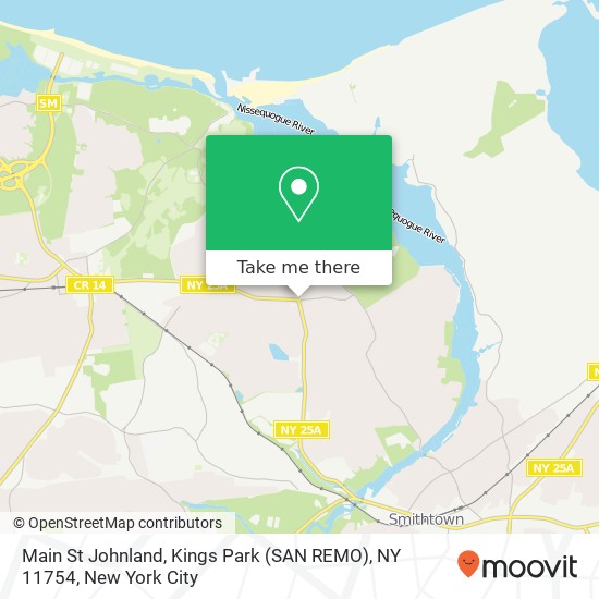 Mapa de Main St Johnland, Kings Park (SAN REMO), NY 11754