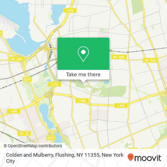 Colden and Mulberry, Flushing, NY 11355 map