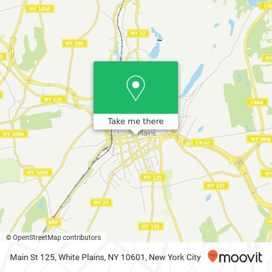 Mapa de Main St 125, White Plains, NY 10601