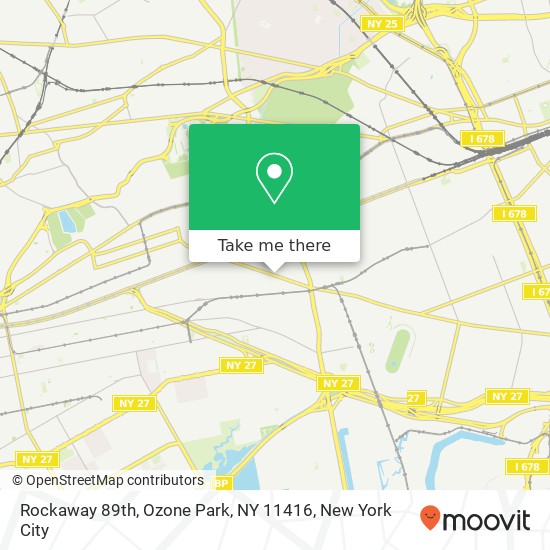 Rockaway 89th, Ozone Park, NY 11416 map