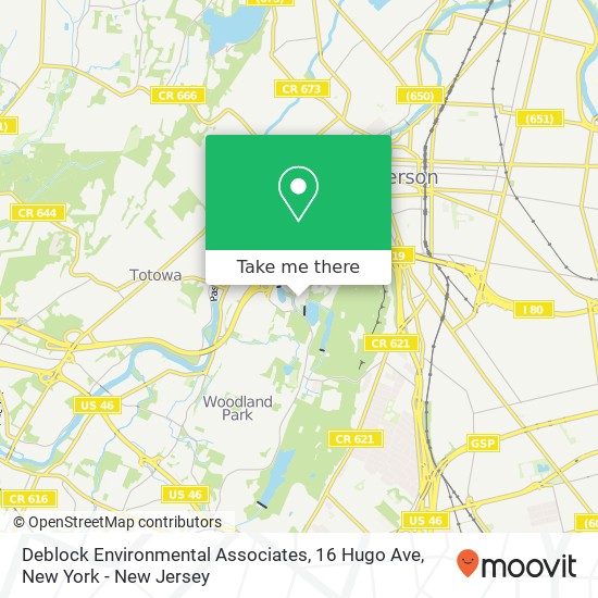 Deblock Environmental Associates, 16 Hugo Ave map