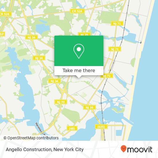 Angello Construction map