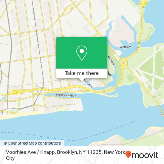 Mapa de Voorhies Ave / Knapp, Brooklyn, NY 11235