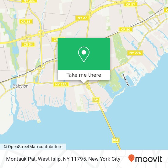 Mapa de Montauk Pat, West Islip, NY 11795
