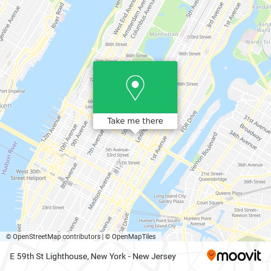 Mapa de E 59th St Lighthouse