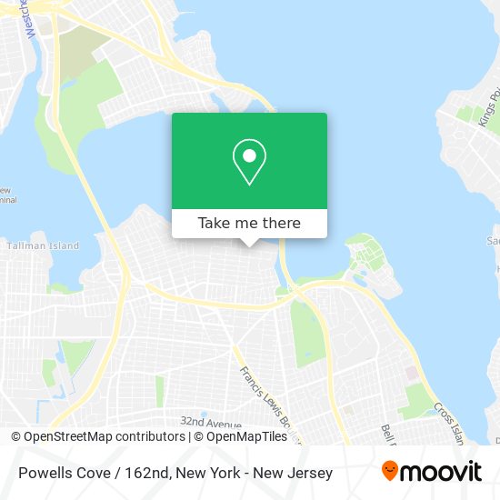 Powells Cove / 162nd map