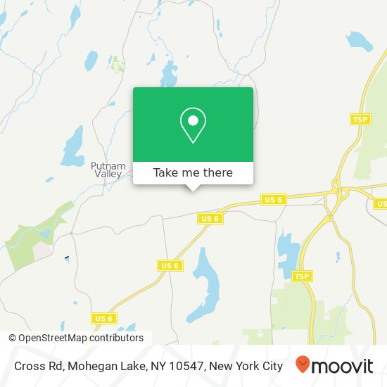 Mapa de Cross Rd, Mohegan Lake, NY 10547