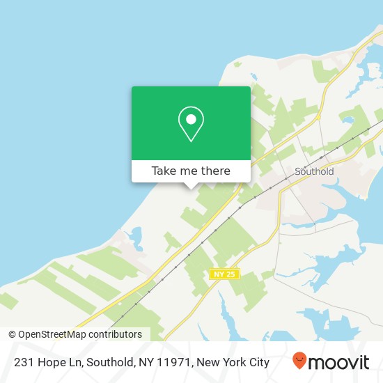 231 Hope Ln, Southold, NY 11971 map