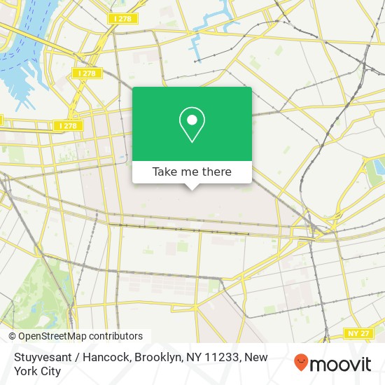 Stuyvesant / Hancock, Brooklyn, NY 11233 map