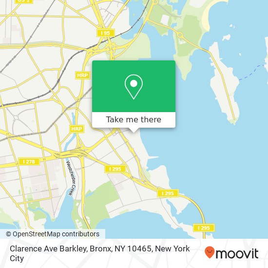 Mapa de Clarence Ave Barkley, Bronx, NY 10465