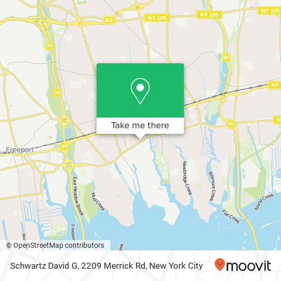 Schwartz David G, 2209 Merrick Rd map