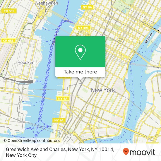 Greenwich Ave and Charles, New York, NY 10014 map