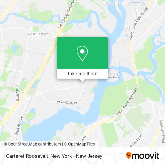 Carteret Roosevelt map