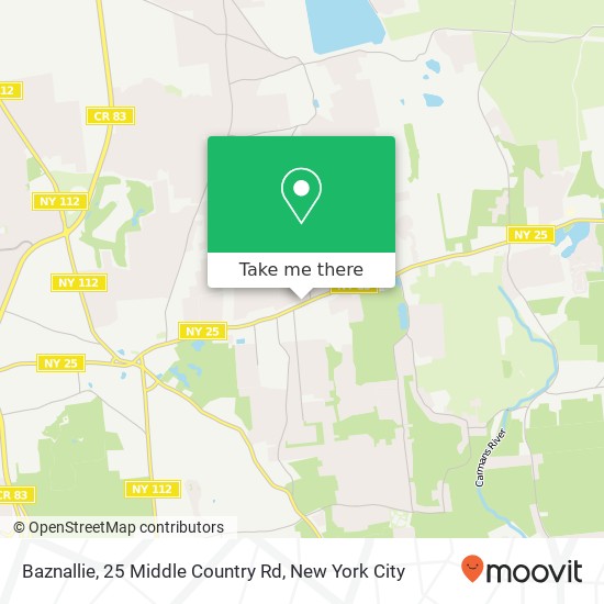 Baznallie, 25 Middle Country Rd map