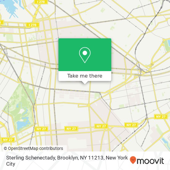 Mapa de Sterling Schenectady, Brooklyn, NY 11213