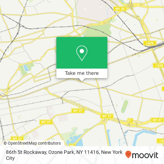 Mapa de 86th St Rockaway, Ozone Park, NY 11416